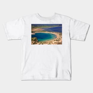 Perfect natural semicircle - Voidokoilia beach Kids T-Shirt